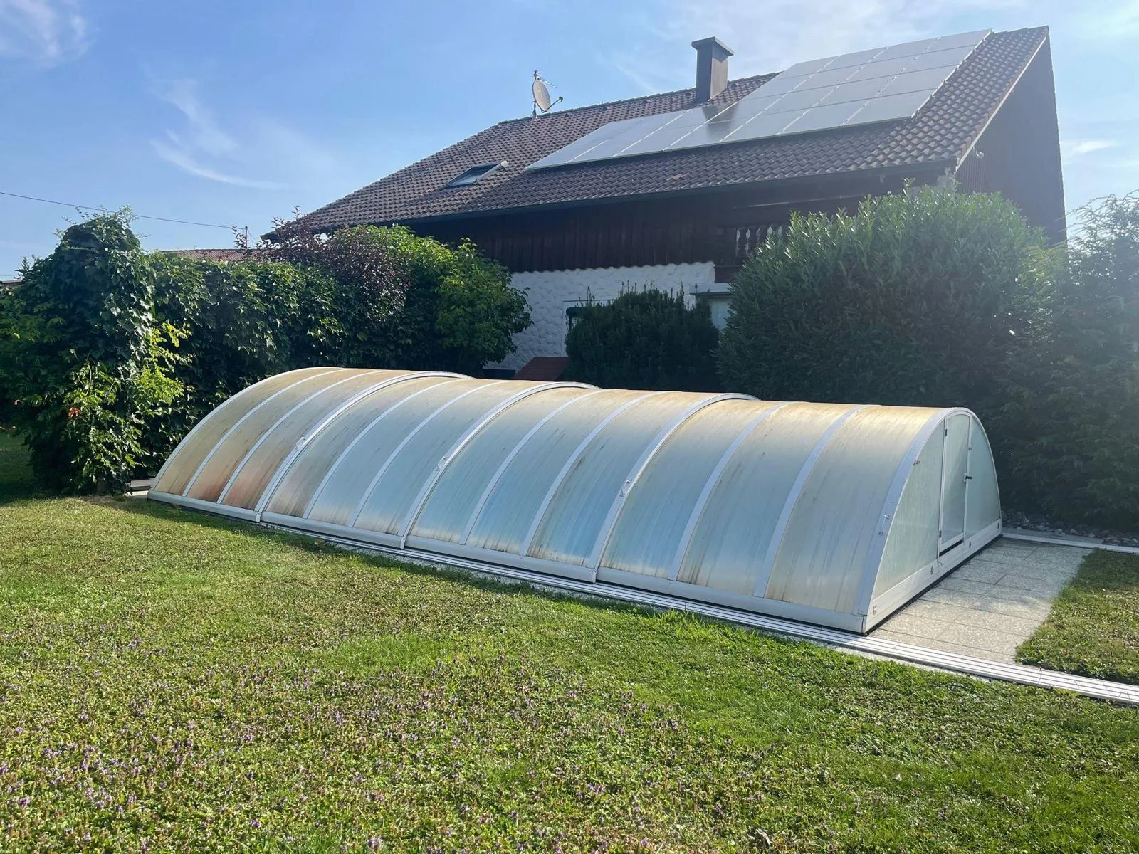 Poolüberdachung Reperatur 1