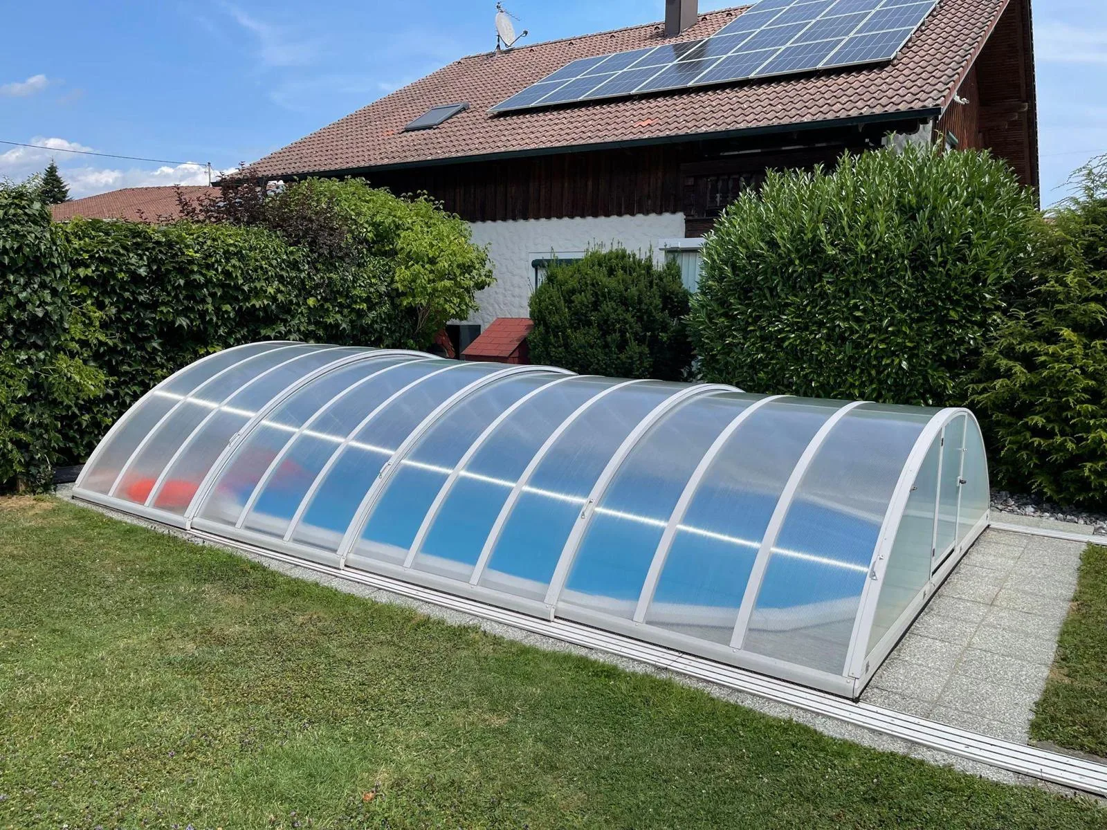 Poolüberdachung Reperatur 2
